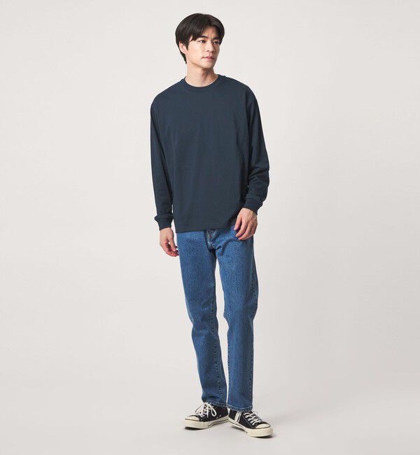 UNITED ARROWS green label relaxing「【WEB限定】JUST fit デイリー ワイド 長袖 Tシャツ -吸水速乾・抗菌-」|Tシャツ・カットソー|