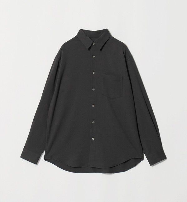 UNITED ARROWS green label relaxing「【WEB限定】JUST fit ウールライク リラックス 長袖 シャツ」|シャツ・ブラウス|