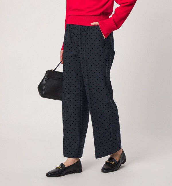 UNITED ARROWS green label relaxing「［size SHORT/TALLあり］キモウ ドット ニーハイフレアパンツ」|その他|
