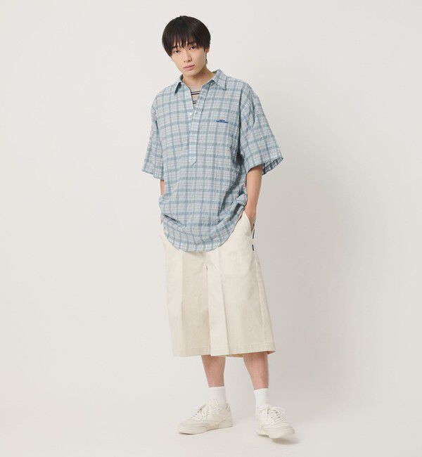 NICE WEATHER「＜NICE WEATHER＞シアーチェック シャツ」|シャツ・ブラウス|