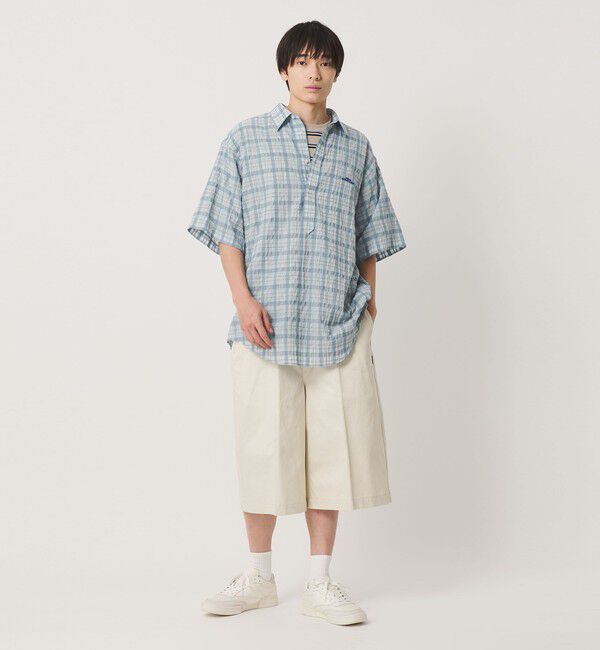 NICE WEATHER「＜NICE WEATHER＞シアーチェック シャツ」|シャツ・ブラウス|