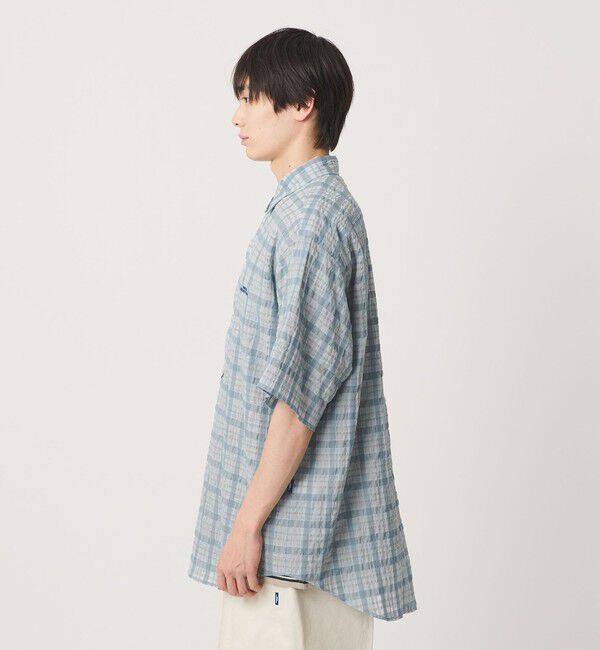 NICE WEATHER「＜NICE WEATHER＞シアーチェック シャツ」|シャツ・ブラウス|