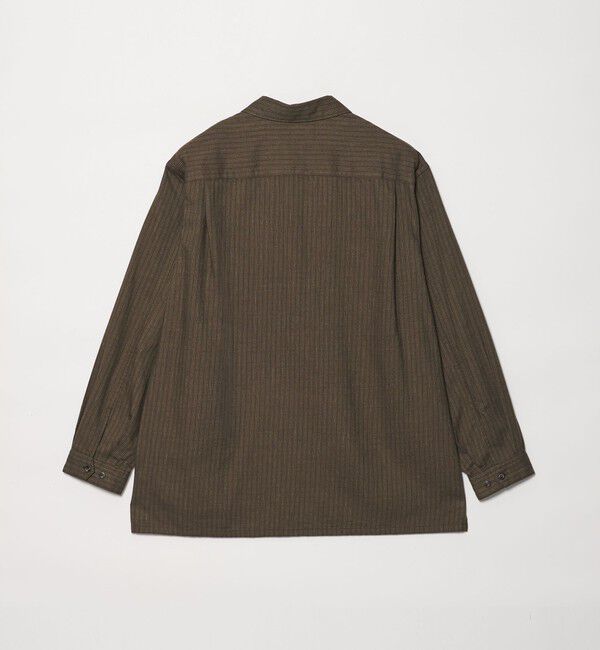 STEVEN ALAN「＜Steven Alan＞ ドレープ ピーチストライプ ジップ プルオーバー」|シャツ・ブラウス|