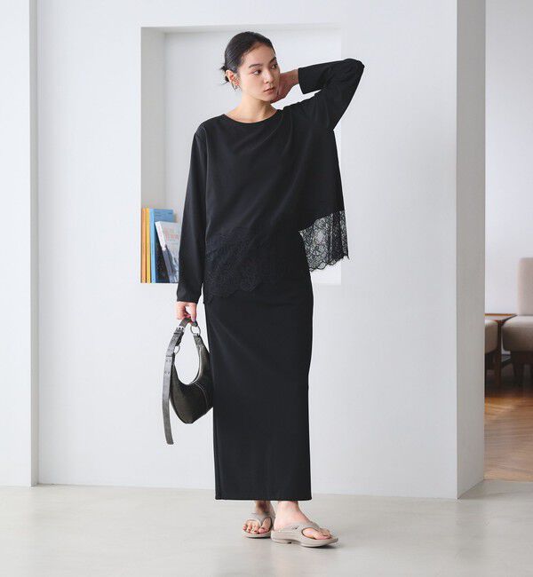 BEAUTY&YOUTH UNITED ARROWS「【WEB限定 Wardrobe DAILY MINIMAL】ヘムレース ブラウス ウォッシャブル」|シャツ・ブラウス|