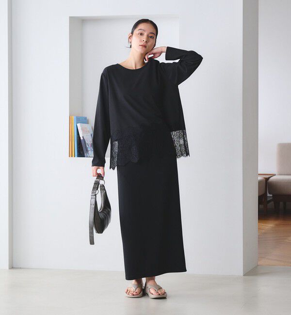 BEAUTY&YOUTH UNITED ARROWS「【WEB限定 Wardrobe DAILY MINIMAL】ヘムレース ブラウス ウォッシャブル」|シャツ・ブラウス|