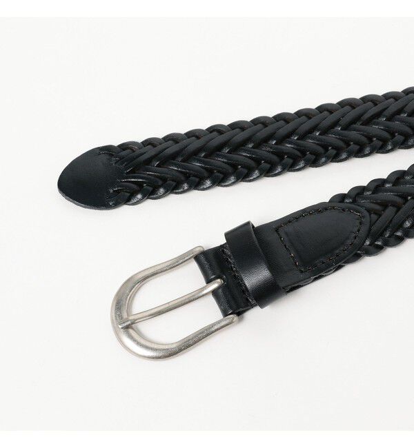 BEAMS PLUS「Leather Mesh Belt」|ベルト|