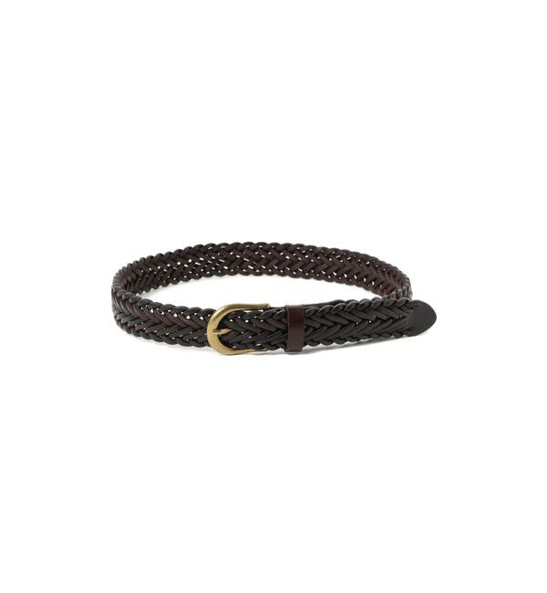 BEAMS PLUS「Leather Mesh Belt」|ベルト|