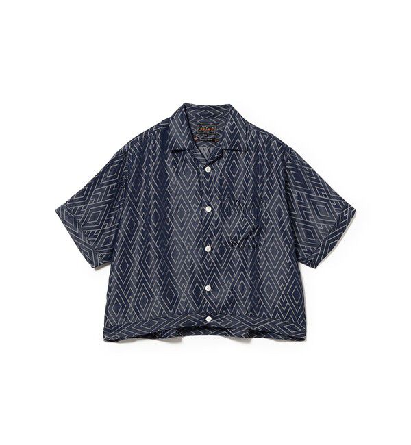BEAMS PLUS「Cabana-SHT Cupro Zigzag Pattern」|シャツ・ブラウス|