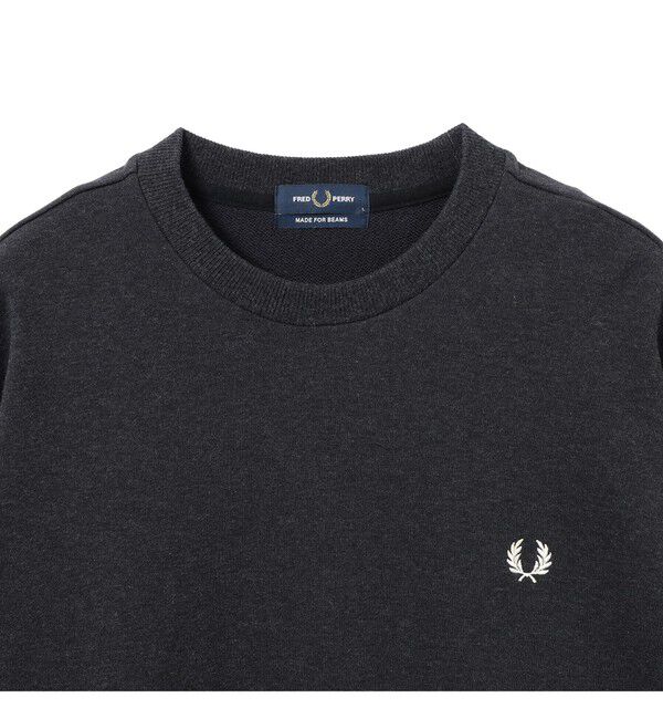 BEAMS「【別注】FRED PERRY / エンブロイダリー クルーネック スウェット」|スウェット・ジャージ|