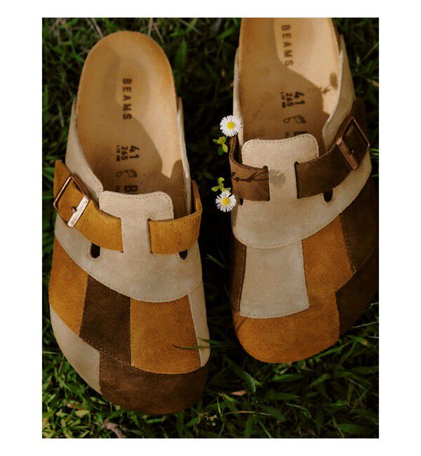 BEAMS「【別注】BIRKENSTOCK / BOSTON PATCH WORK」|サンダル|