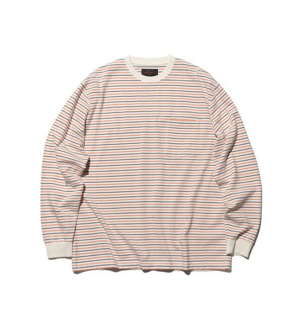 BEAMS PLUS「Pocket Tee Interlock Stripe」|Tシャツ・カットソー|