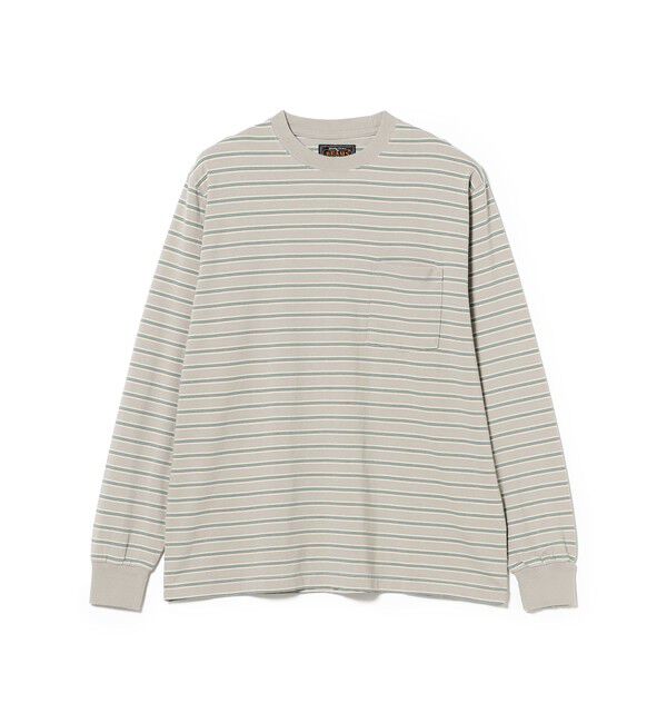 BEAMS PLUS「Pocket Tee Interlock Stripe」|Tシャツ・カットソー|