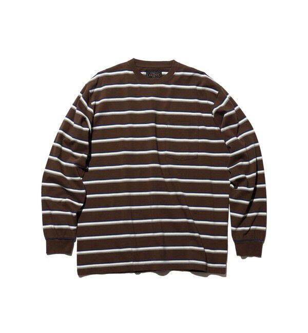 BEAMS PLUS「Pocket Tee Interlock Stripe」|Tシャツ・カットソー|