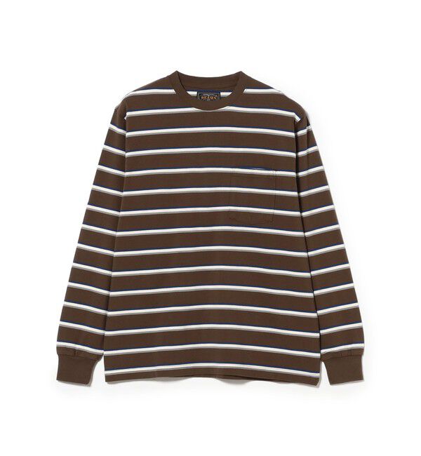 BEAMS PLUS「Pocket Tee Interlock Stripe」|Tシャツ・カットソー|