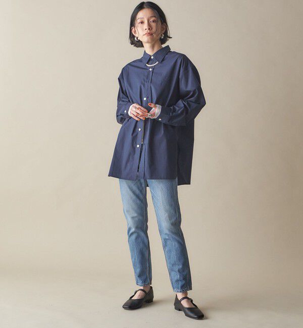 SHIPS for women「SHIPS NINE CASE:ナロー デニム（ブルー）」|デニム|