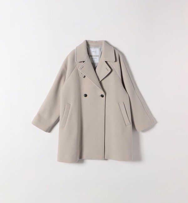 SHIPS any「《一部追加予約》【WEB限定】PURE WOOL スタンド & テーラード ハーフ コート」|その他|