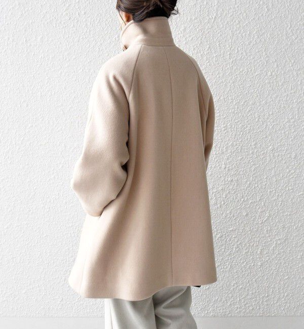 SHIPS any「《一部追加予約》【WEB限定】PURE WOOL スタンド & テーラード ハーフ コート」|その他|