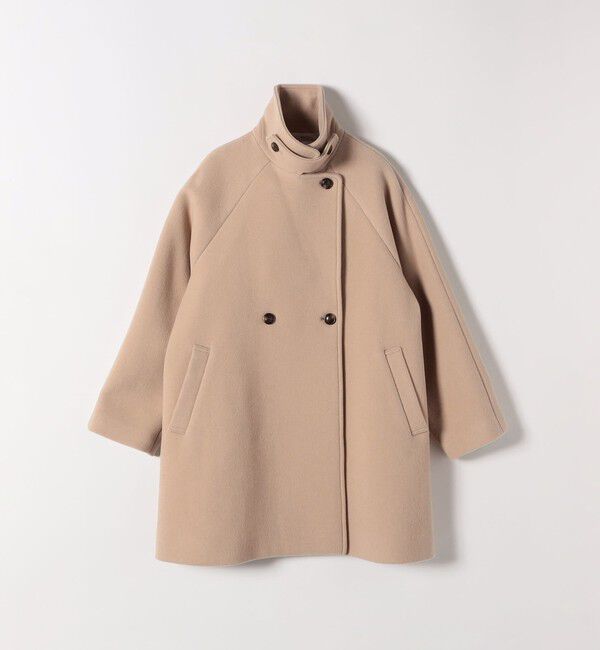 SHIPS any「《一部追加予約》【WEB限定】PURE WOOL スタンド & テーラード ハーフ コート」|その他|