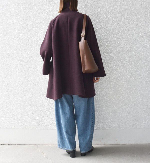 SHIPS any「《一部追加予約》【WEB限定】PURE WOOL スタンド & テーラード ハーフ コート」|その他|