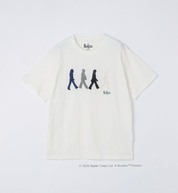 SHIPS「SHIPS: THE BEATLES ショートスリーブ ロゴ Tシャツ」|Tシャツ・カットソー|アイボリー