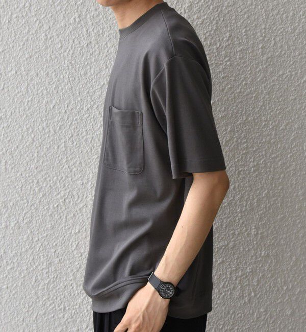 SHIPS any「SHIPS any:〈接触冷感/UVカット〉ソフト スムース リラックス ポケット Tシャツ◇」|Tシャツ・カットソー|