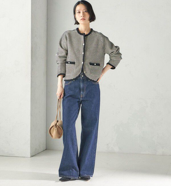 SHIPS for women「《予約》〈手洗い可能〉ジャカード モール カーディガン 26AW」|カーディガン|
