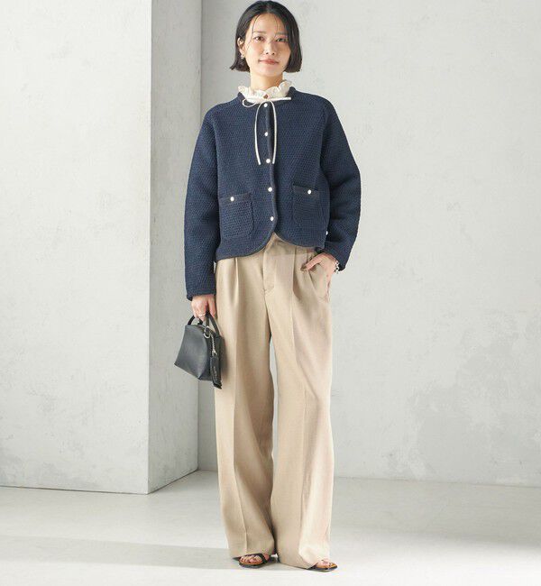 SHIPS for women「《予約》〈手洗い可能〉ジャカード モール カーディガン 26AW」|カーディガン|