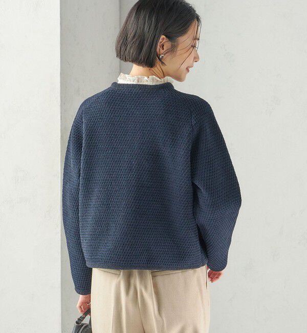 SHIPS for women「《予約》〈手洗い可能〉ジャカード モール カーディガン 26AW」|カーディガン|