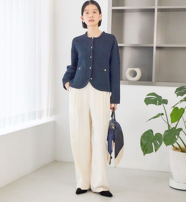 SHIPS for women「《予約》〈手洗い可能〉ジャカード モール カーディガン 26AW」|カーディガン|