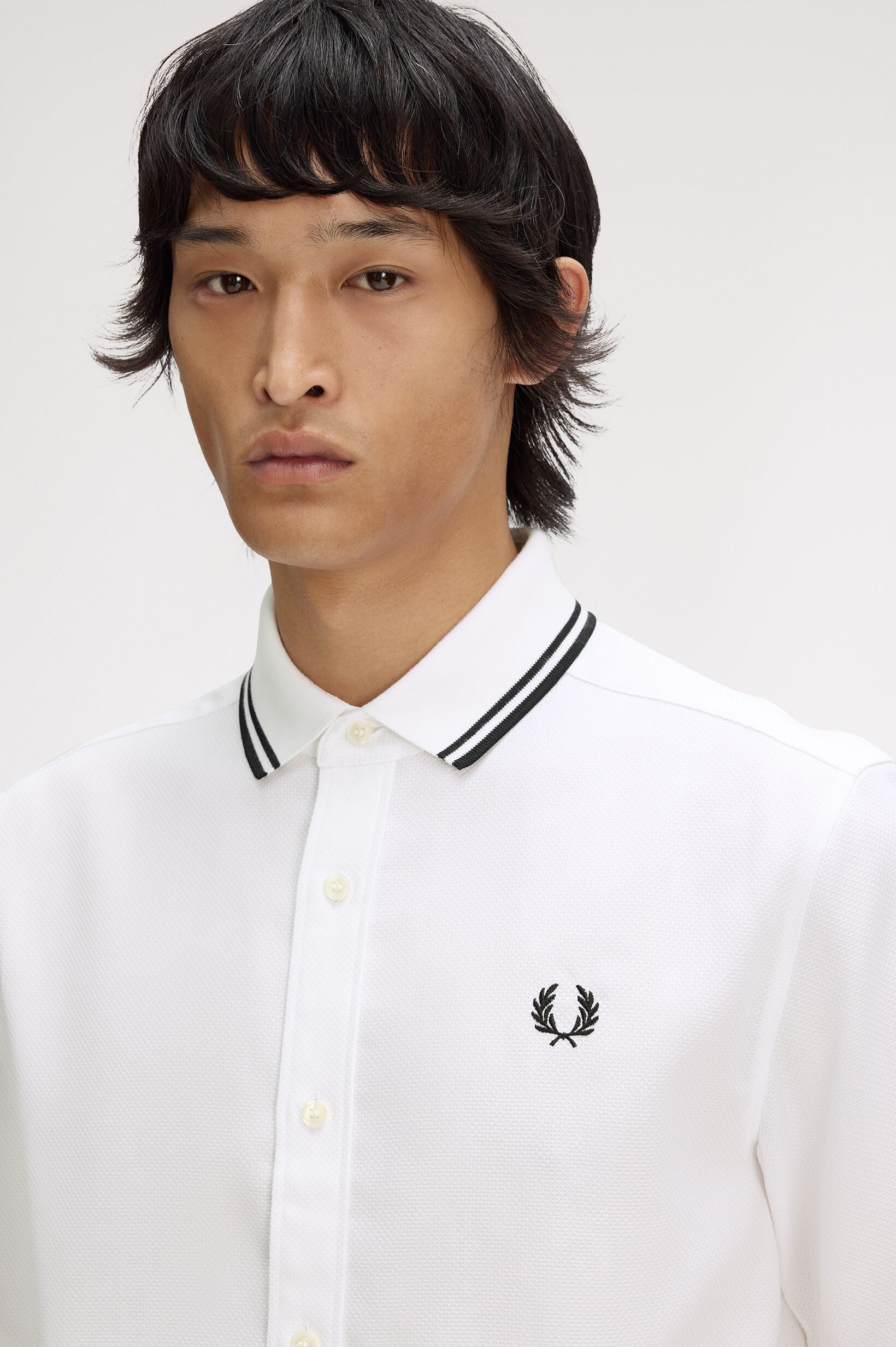 FRED PERRY 「Polo Collar Shirt／ポロカラーシャツ」|シャツ・ブラウス|WHITE