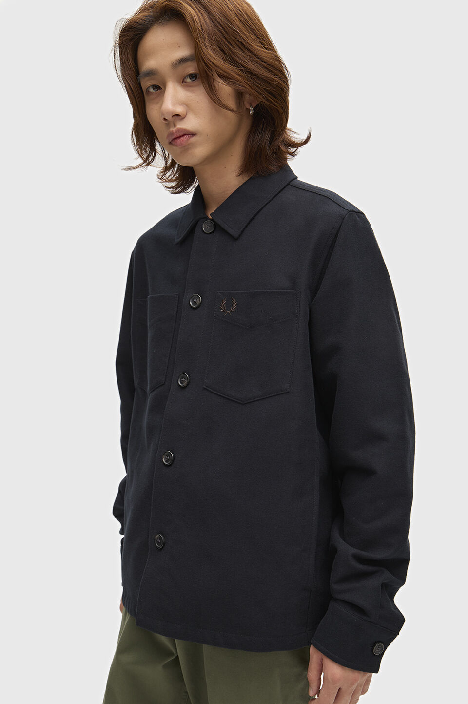 FRED PERRY 「FRED PERRY／Brushed Twill Overshirt／コットンツイルオーバーシャツ」|シャツ・ブラウス|