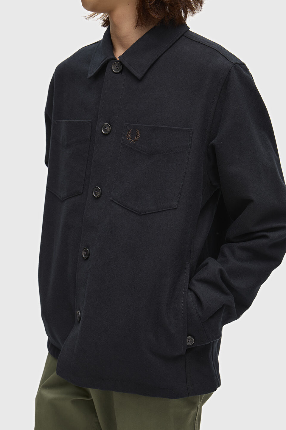 FRED PERRY 「FRED PERRY／Brushed Twill Overshirt／コットンツイルオーバーシャツ」|シャツ・ブラウス|