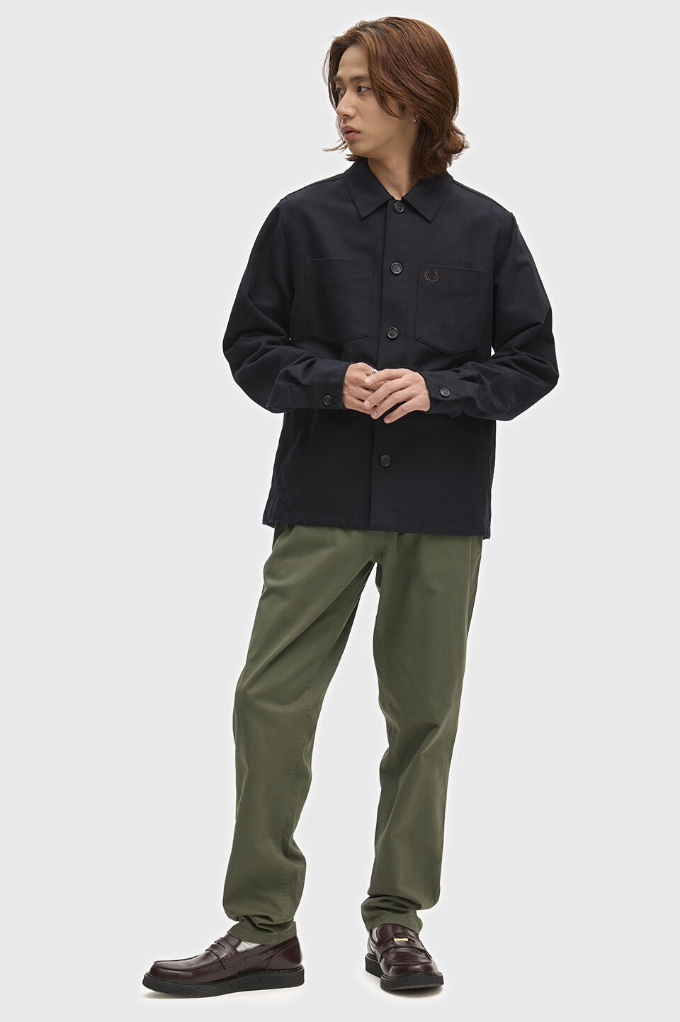 FRED PERRY 「FRED PERRY／Brushed Twill Overshirt／コットンツイルオーバーシャツ」|シャツ・ブラウス|