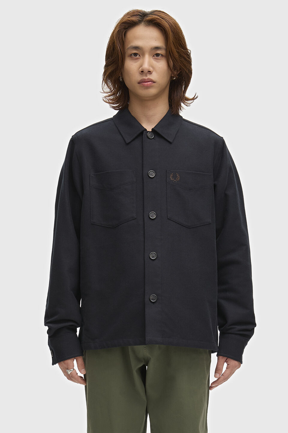 FRED PERRY 「FRED PERRY／Brushed Twill Overshirt／コットンツイルオーバーシャツ」|シャツ・ブラウス|