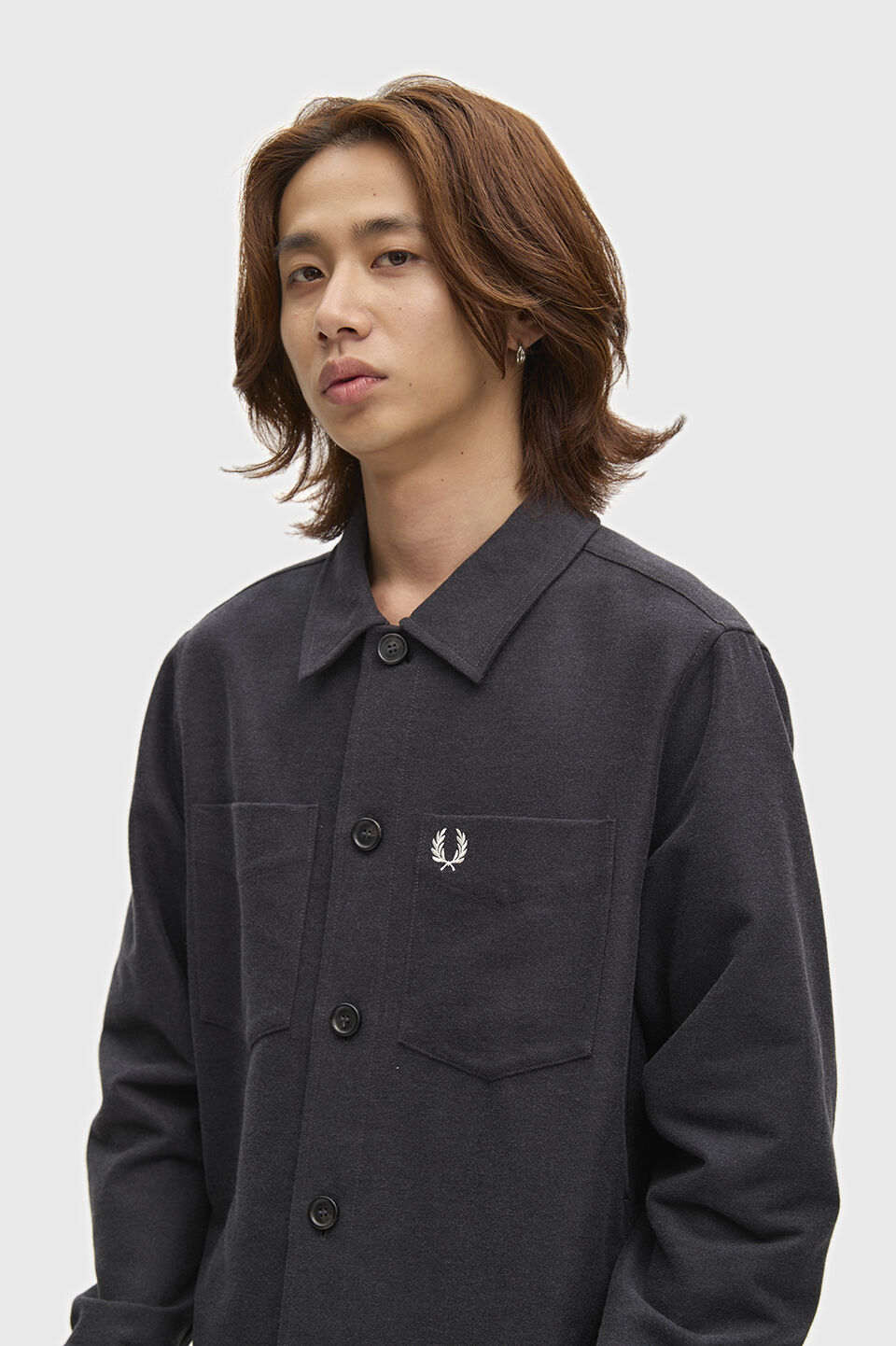 FRED PERRY 「FRED PERRY／Brushed Twill Overshirt／コットンツイルオーバーシャツ」|シャツ・ブラウス|