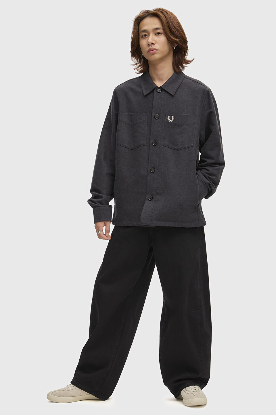FRED PERRY 「FRED PERRY／Brushed Twill Overshirt／コットンツイルオーバーシャツ」|シャツ・ブラウス|