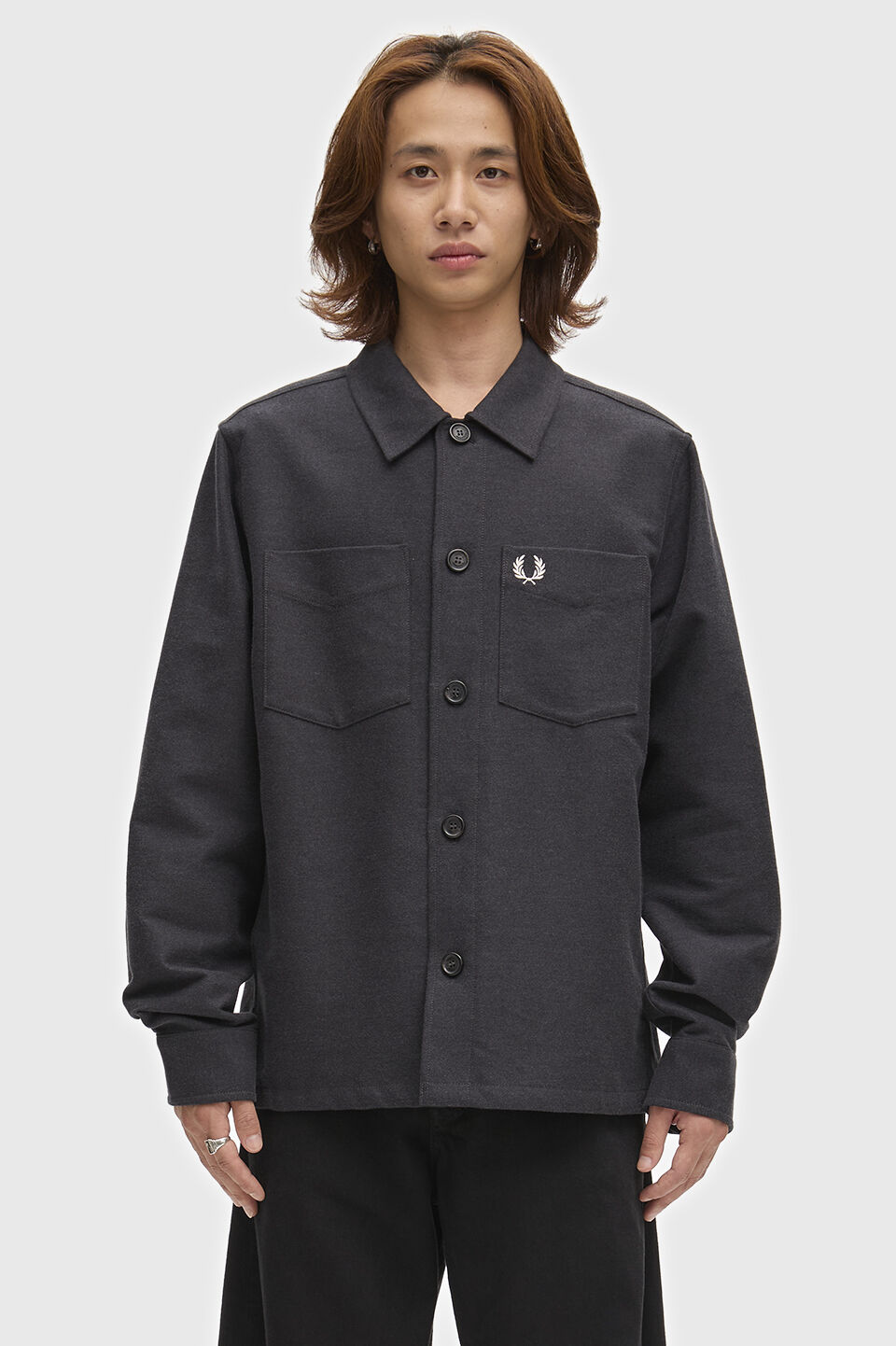 FRED PERRY 「FRED PERRY／Brushed Twill Overshirt／コットンツイルオーバーシャツ」|シャツ・ブラウス|