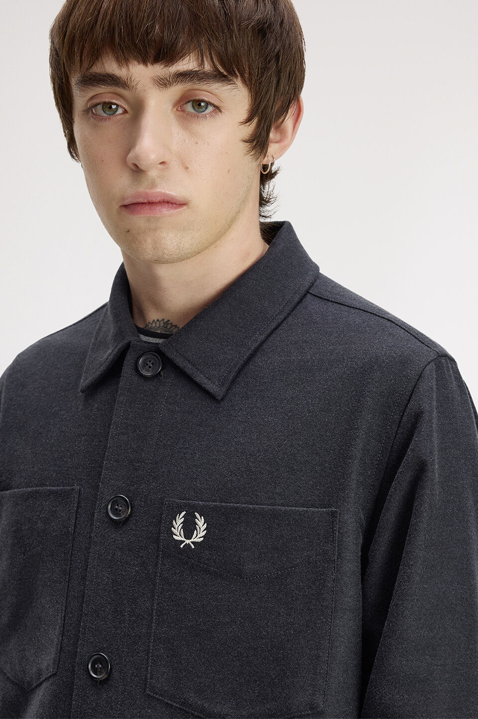 FRED PERRY 「FRED PERRY／Brushed Twill Overshirt／コットンツイルオーバーシャツ」|シャツ・ブラウス|