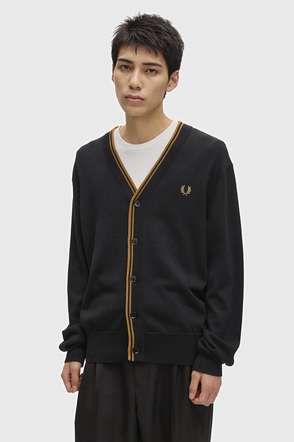 FRED PERRY 「FRED PERRY／Classic Cardigan／クラシックカーディガン」|カーディガン|BLACK