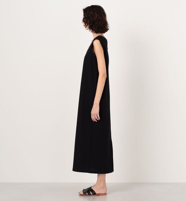 MACPHEE「コットンラッセル Vネックワンピース」|ワンピース|