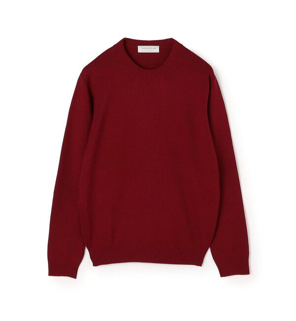 TOMORROWLAND MENS「【WEB先行予約】TOMORROWLAND tricot メリノベーシック クルーネックプルオーバーニット」|ニット・セーター|39 レッド