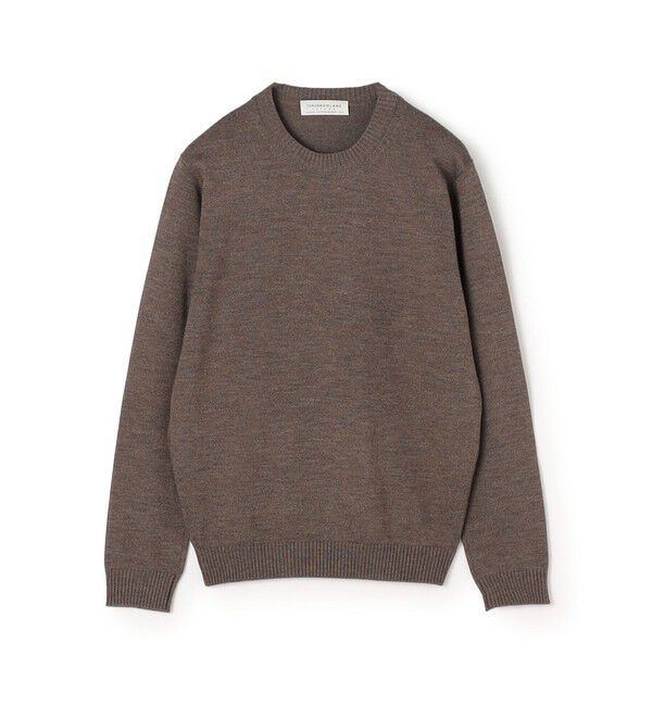 TOMORROWLAND MENS「【WEB先行予約】TOMORROWLAND tricot メリノベーシック クルーネックプルオーバーニット」|ニット・セーター|45 ブラウン
