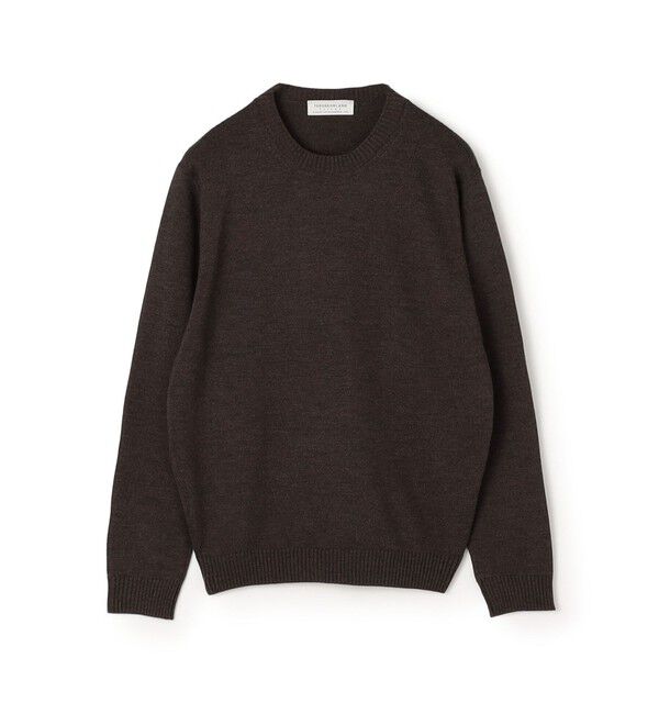 TOMORROWLAND MENS「【WEB先行予約】TOMORROWLAND tricot メリノベーシック クルーネックプルオーバーニット」|ニット・セーター|47 ダークブラウン