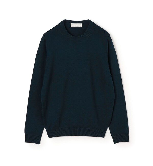 TOMORROWLAND MENS「【WEB先行予約】TOMORROWLAND tricot メリノベーシック クルーネックプルオーバーニット」|ニット・セーター|57 ブルーグリーン