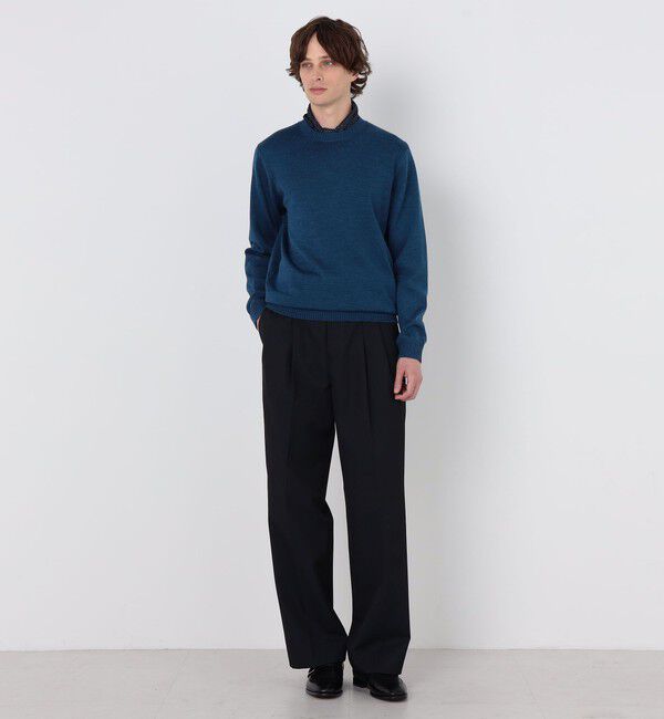TOMORROWLAND MENS「【WEB先行予約】TOMORROWLAND tricot メリノベーシック クルーネックプルオーバーニット」|ニット・セーター|