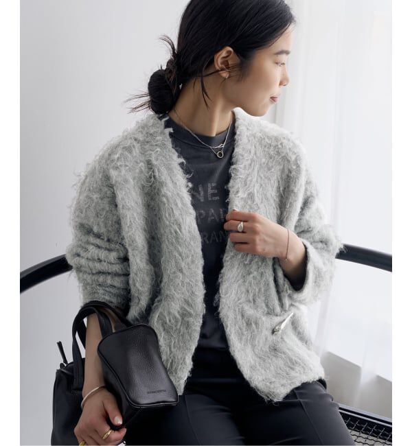 Plage「《予約》Shaggy fur カーディガン」|カーディガン|