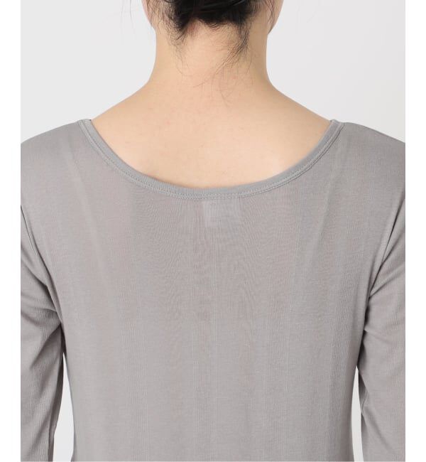 SLOBE IENA「《追加8》miller SLOBE別注 SHEER RIB クルーネック」|Tシャツ・カットソー|