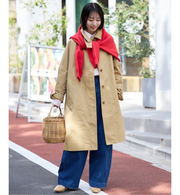 SLOBE IENA「《WEB限定/追加》ドルマンスリーブコート」|ステンカラーコート|