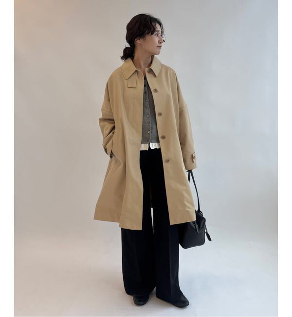 SLOBE IENA「《WEB限定/追加》ドルマンスリーブコート」|ステンカラーコート|
