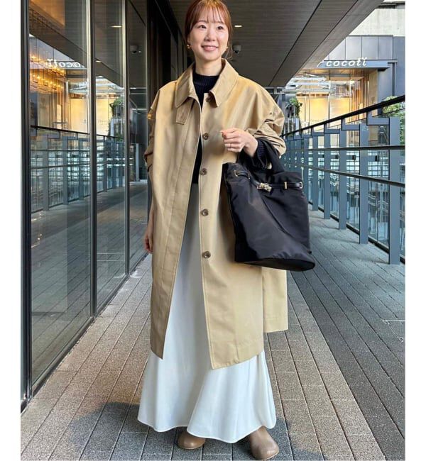 SLOBE IENA「《WEB限定/追加》ドルマンスリーブコート」|ステンカラーコート|